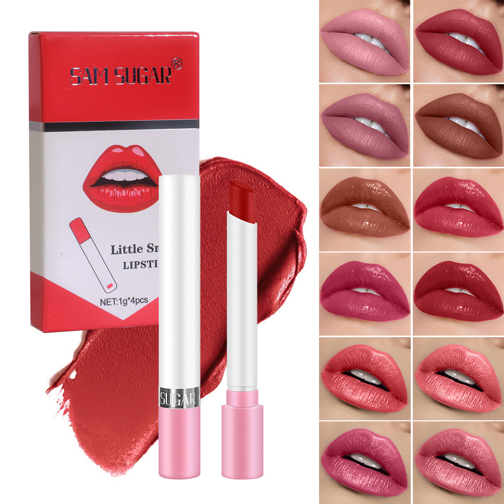 Beauty Makeup Stores - Cigarette Lipstick Set 4 Pcs Pearl