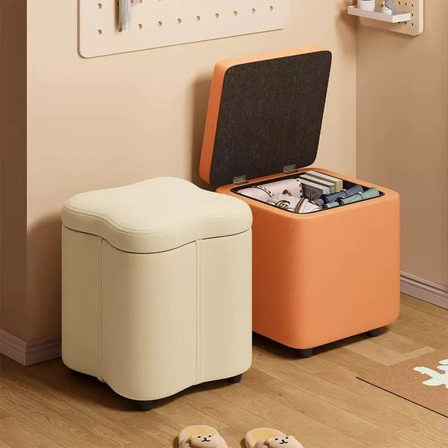 Beauty Makeup Chair - Dressing Stools Armless Leatherwear Entryway Chairs