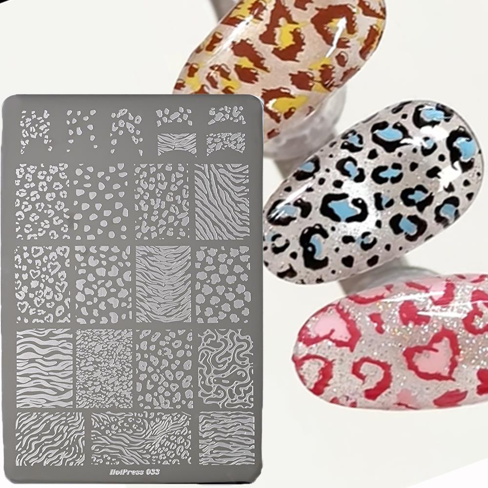 Nail Art Stamping Kit - 1Pcs Sexy Leopard Print Nail Stamping