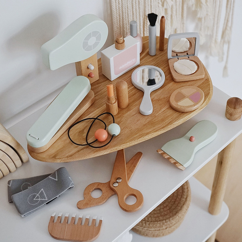 Makeup Beauty House - New Children Wooden Simulation Makeup Toy