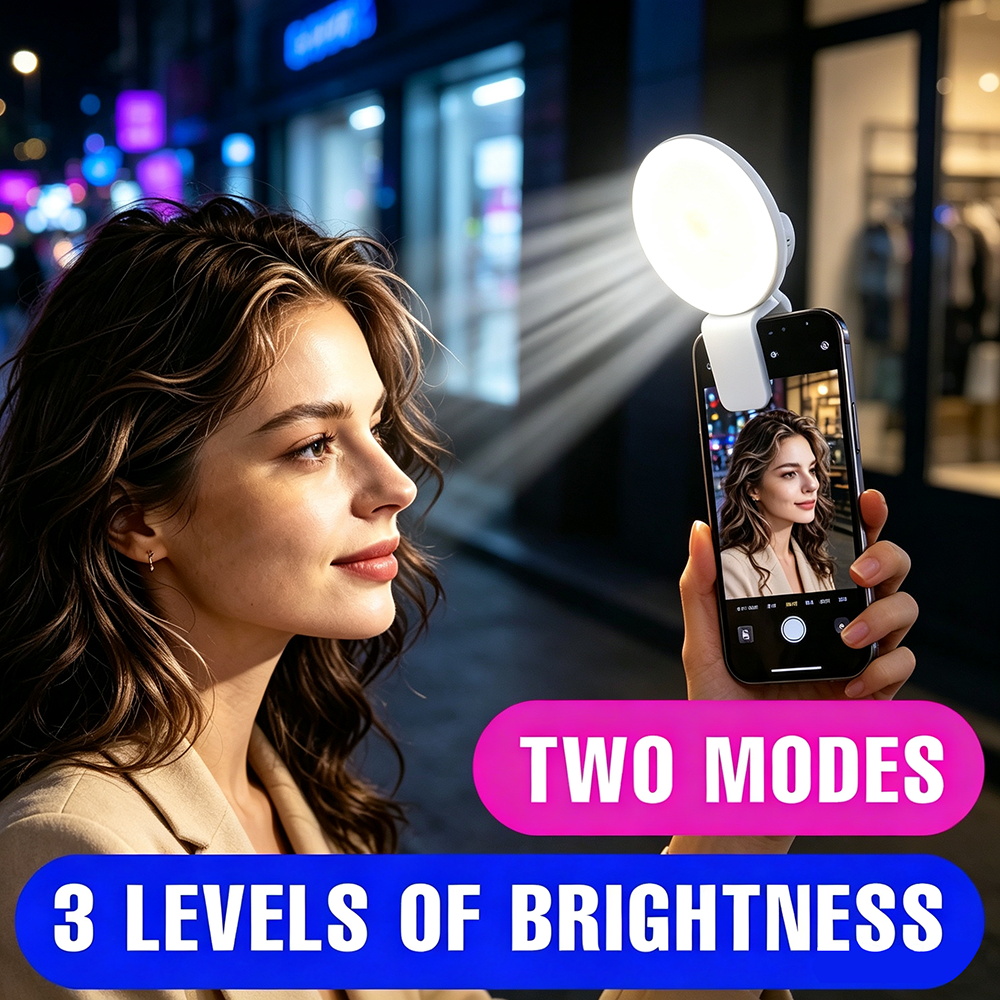 Beauty Makeup Light - Portable Clip On Selfie Fill Light