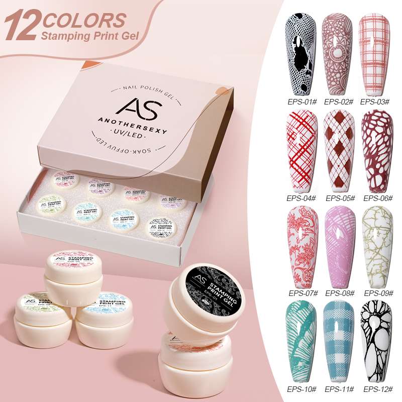 Nail Stamping Gel Polish Set B - огляд і ціна Nail Art Stamping Kit