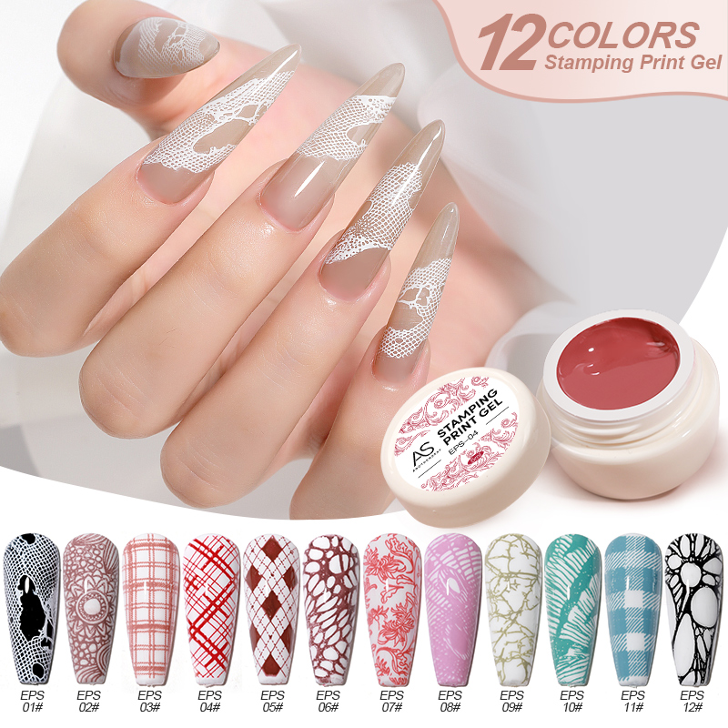 Nail Stamping Gel Polish Set B - огляд і ціна Nail Art Stamping Kit