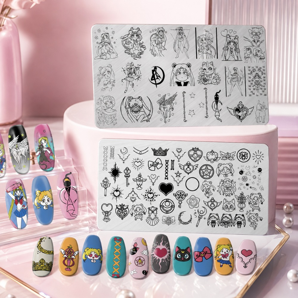 Sailor Moon Anime Nail Stampin - огляд і ціна Nail Art Stamping Kit