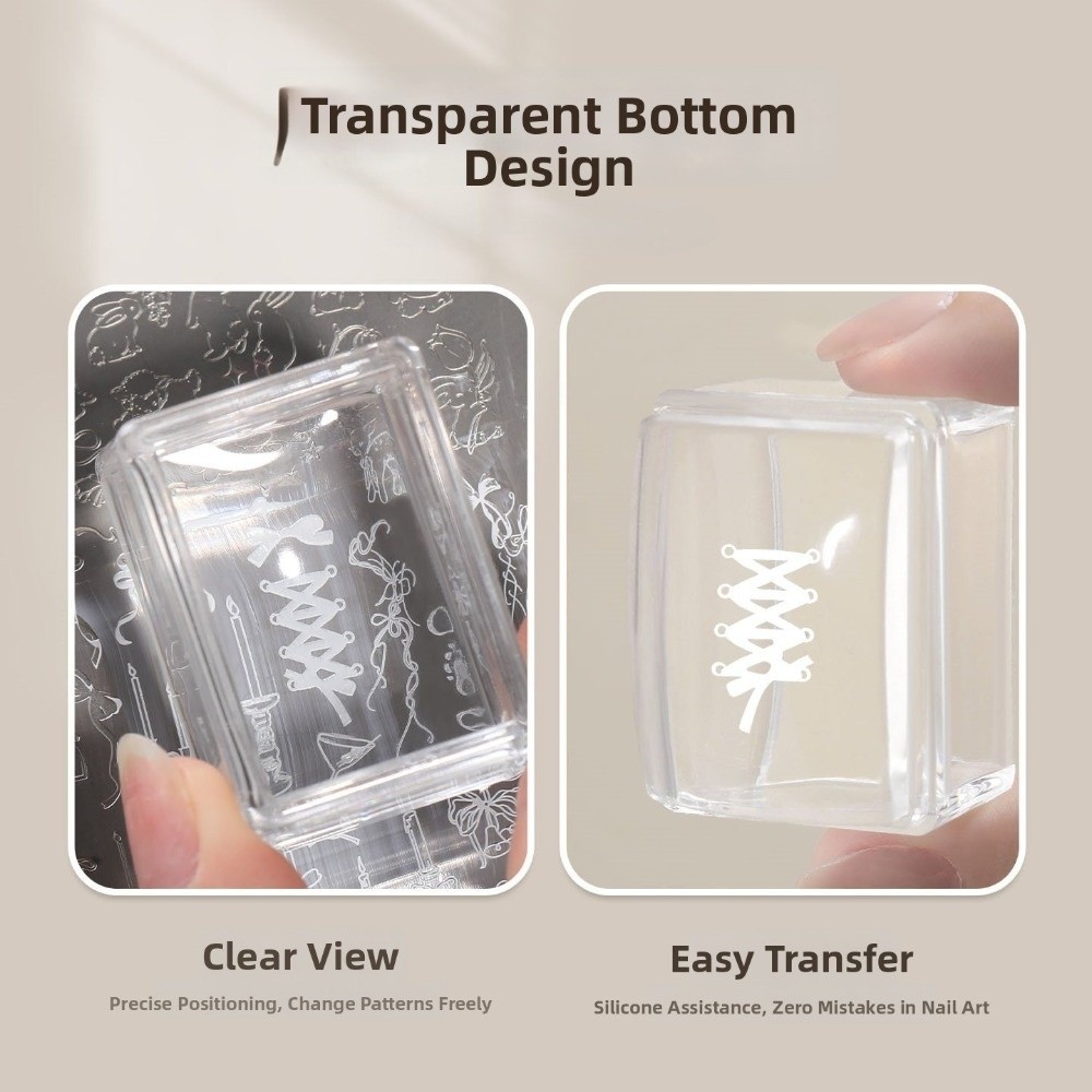 New Transparent Nail Art Stamp - огляд і ціна Nail Art Stamping Kit