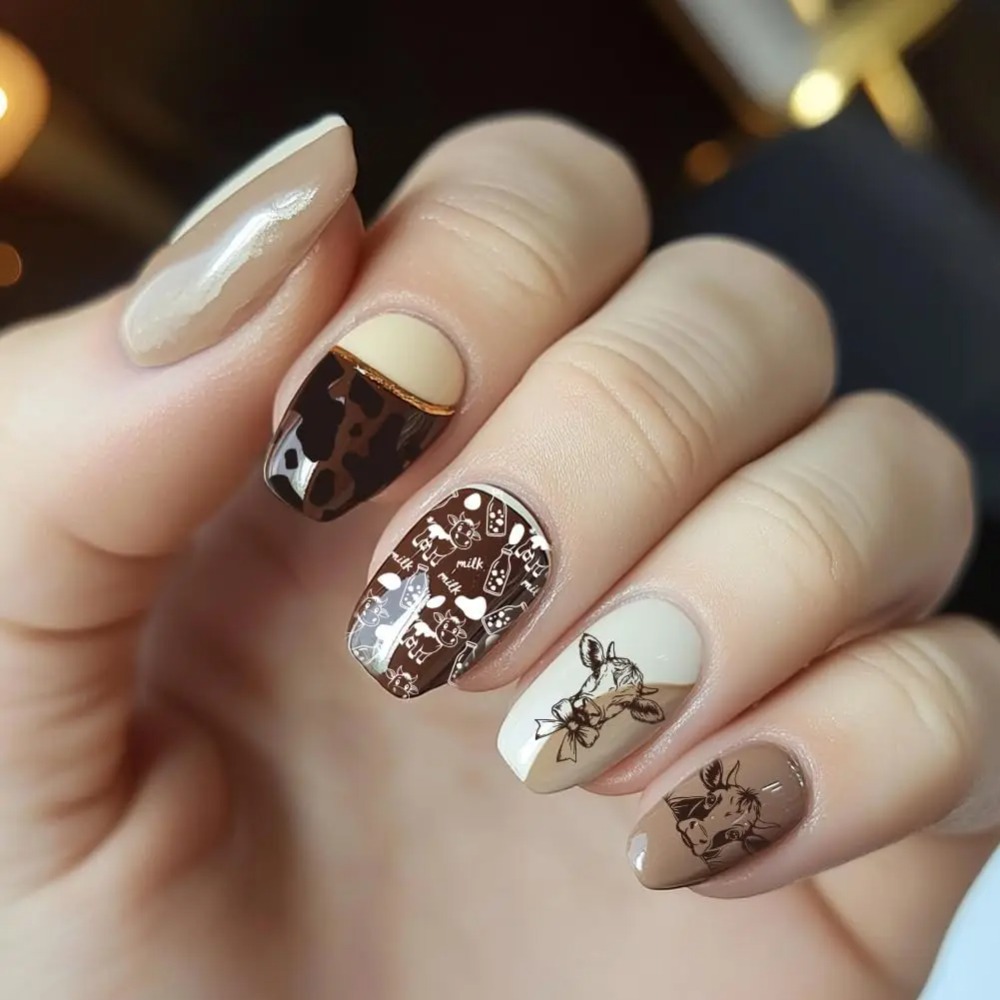 3pcs Cow-Theme Nail Stamping P - огляд і ціна Nail Art Stamping Kit