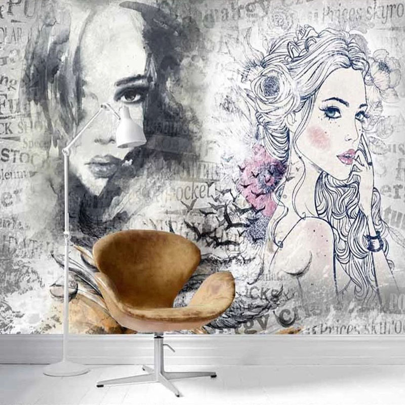 Custom 3D Mural Retro Fashion  - огляд і ціна Makeup Beauty House