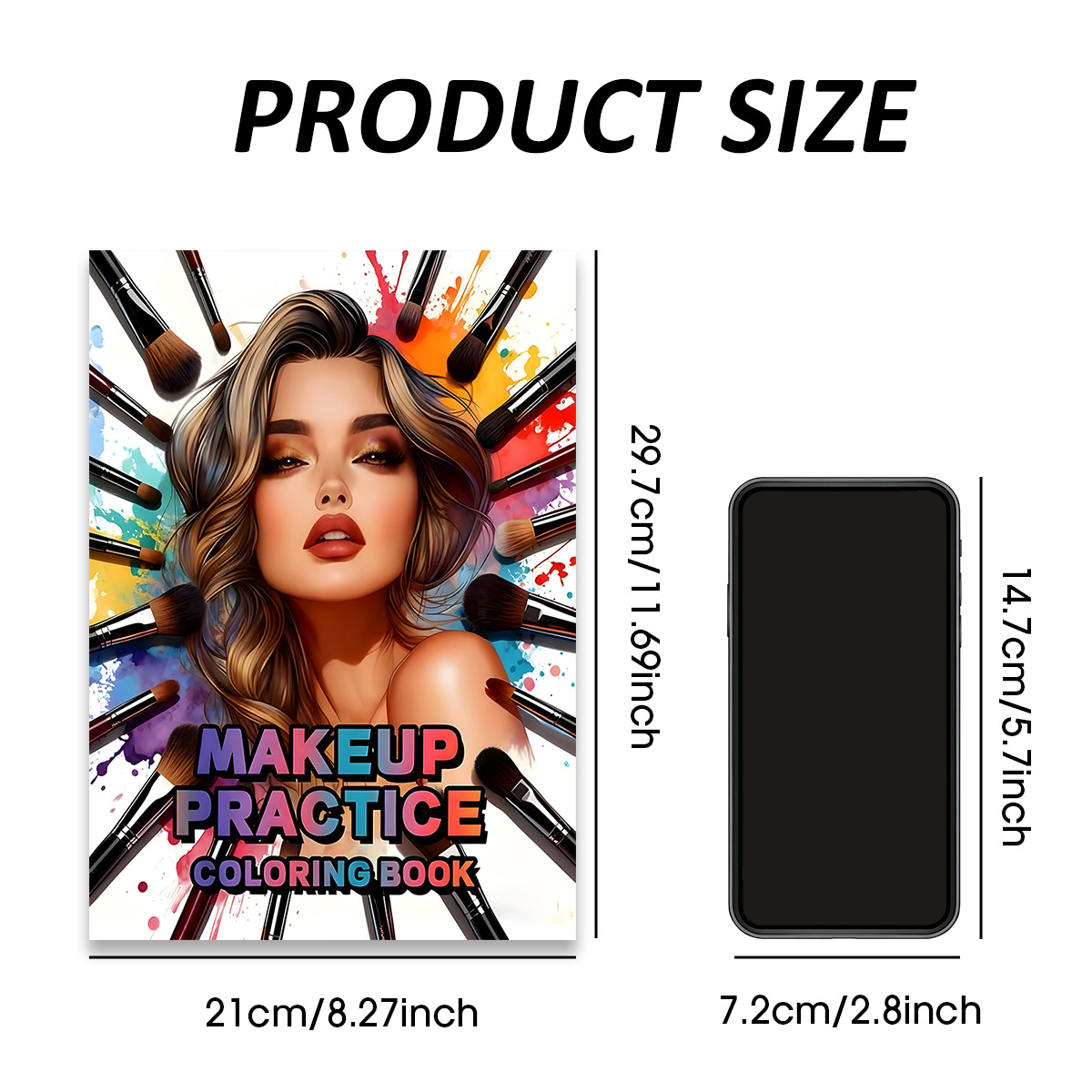Makeup Practice Coloring Book  - огляд і ціна Beauty Makeup Book