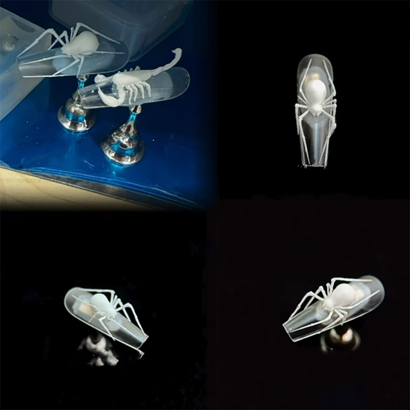 3D Spider Scorpion Silicone Na - огляд і ціна Nail Art Stamping Kit