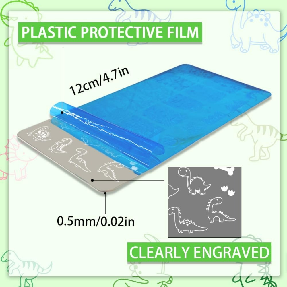 3pcs Dinosaur Nail Stamping Pl - огляд і ціна Nail Art Stamping Kit