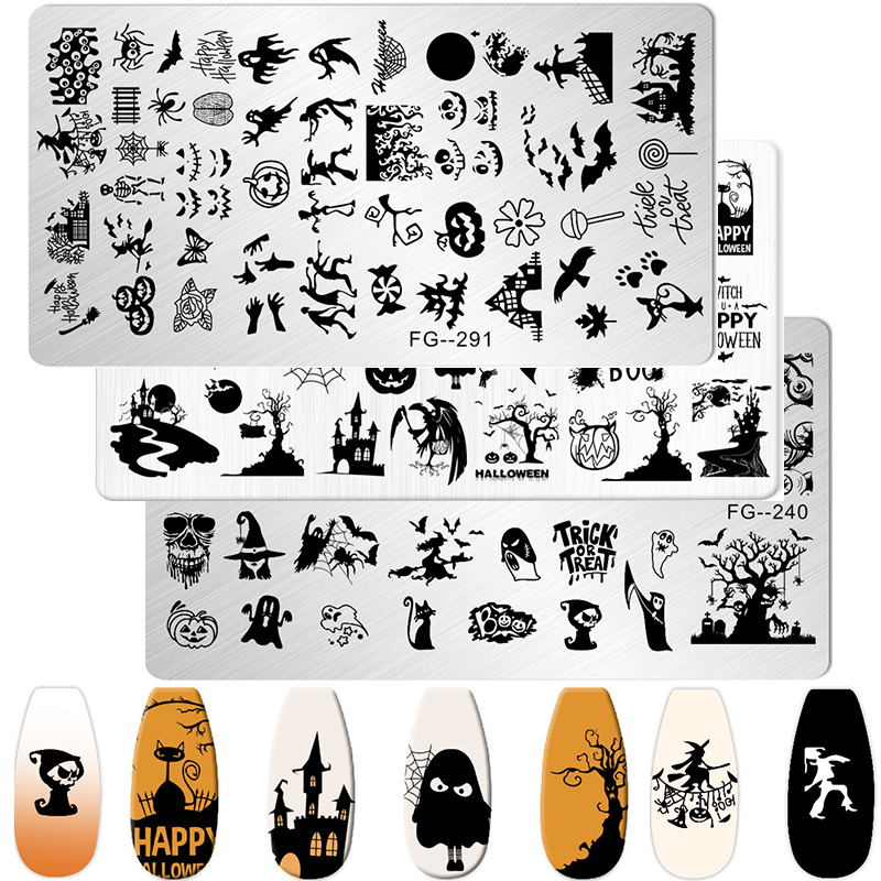 Cartoon Halloween Nail Art Sta - огляд і ціна Nail Art Stamping Kit