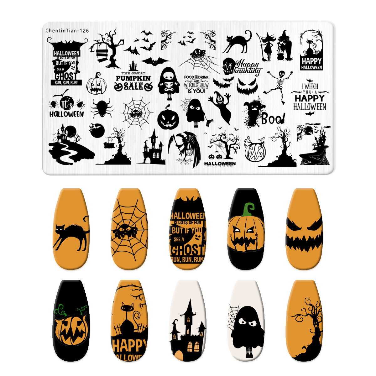 Cartoon Halloween Nail Art Sta - огляд і ціна Nail Art Stamping Kit
