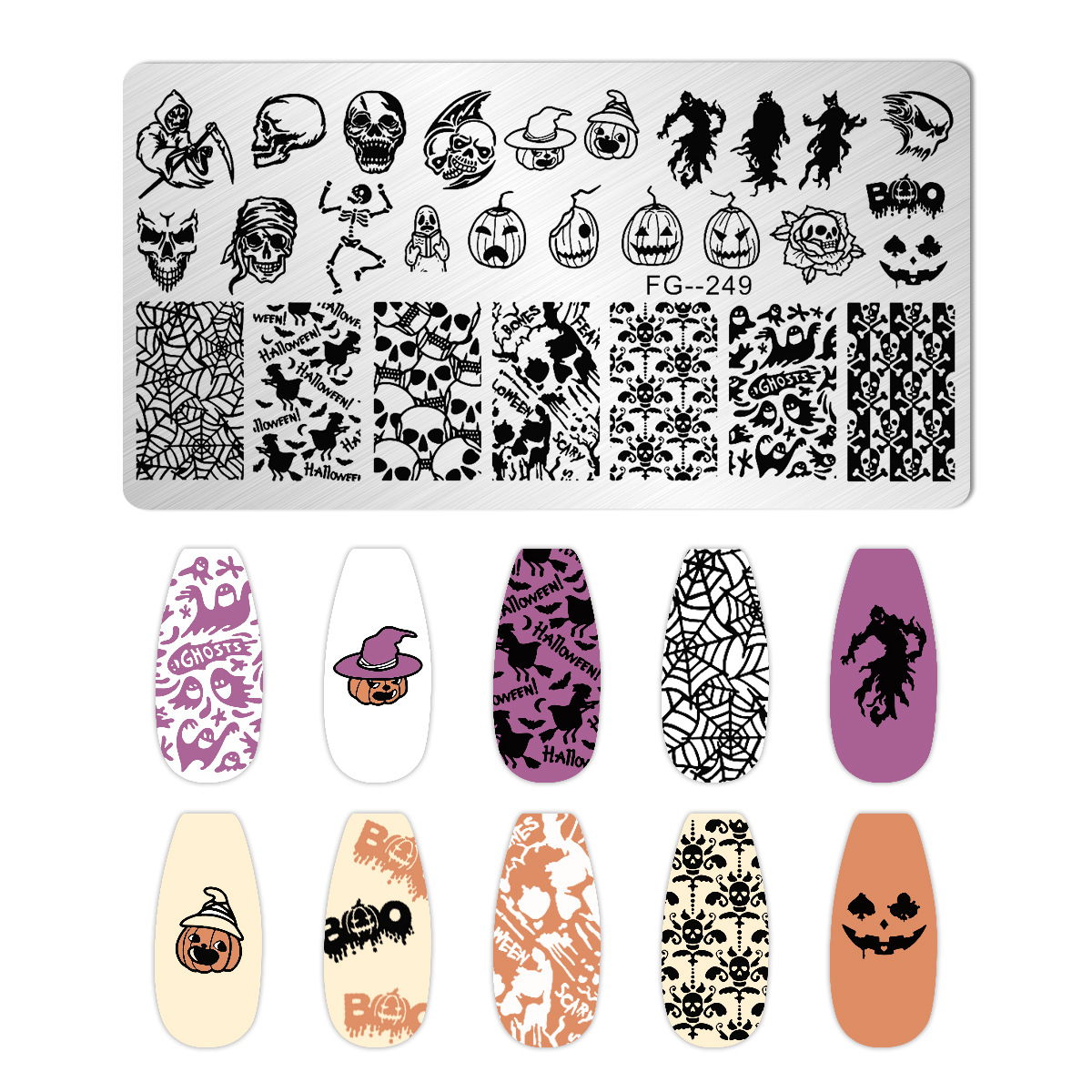 Cartoon Halloween Nail Art Sta - огляд і ціна Nail Art Stamping Kit