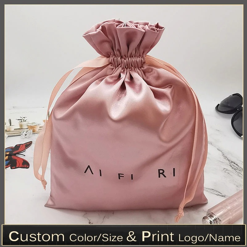 Custom Logo Satin Drawstring B - огляд і ціна Makeup Beauty House